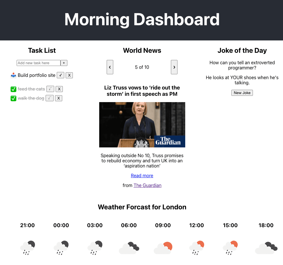 React Dashboard